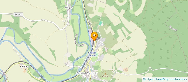 localisation de l'entreprise MOTAX à CHATEL-CENSOIR