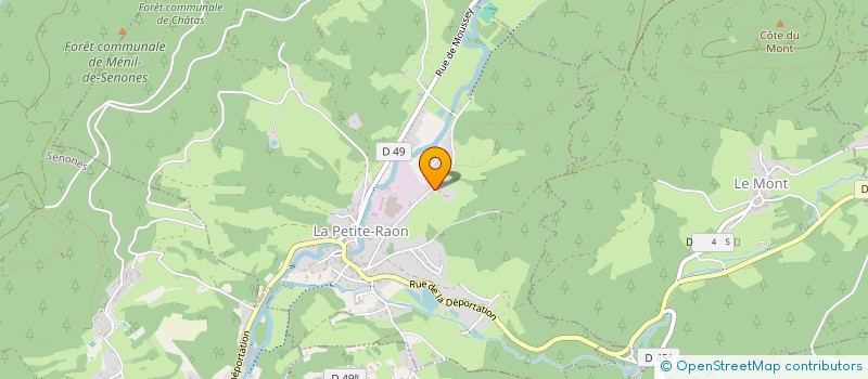 localisation de l'entreprise MOTEL L'EAU VIVE  LA PETITE-RAON