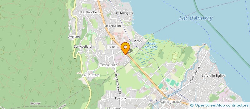 localisation de l'entreprise MOTEL LE SOLEIL  SEVRIER