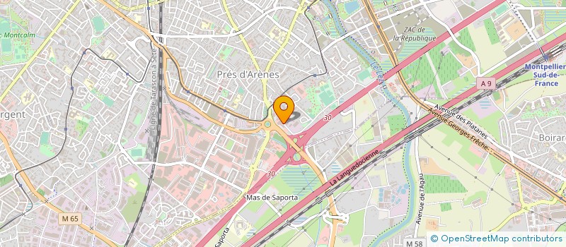 localisation de l'entreprise MOTEL PERPIG NORD RIVESAL CIE à MONTPELLIER
