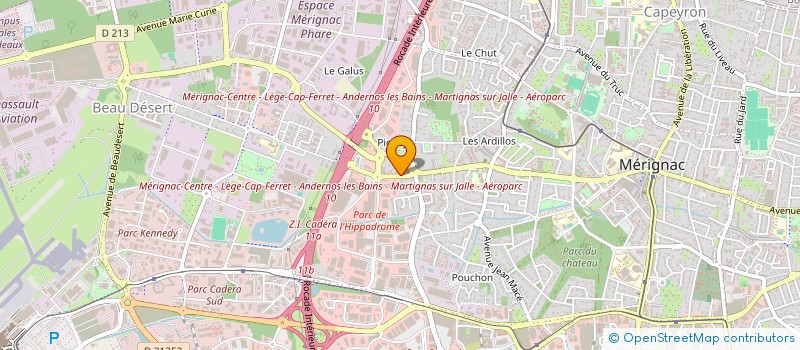 localisation de l'entreprise MOTER CARRIERES  MERIGNAC