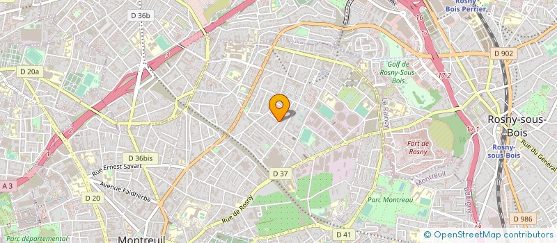 localisation de l'entreprise MOTEUR PRO ASSISTANCE  MONTREUIL