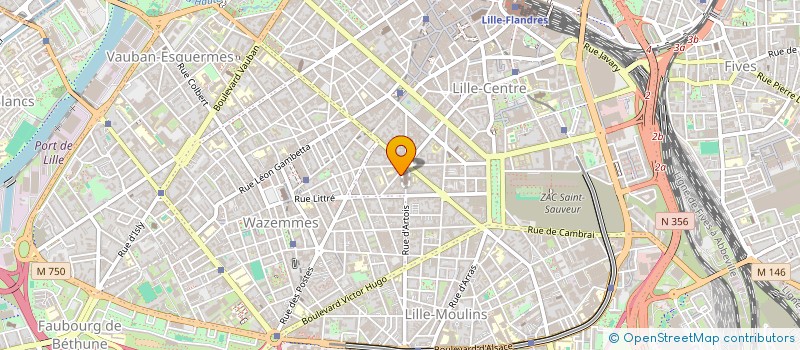 localisation de l'entreprise MOTEURS DE REACTIONS à LILLE