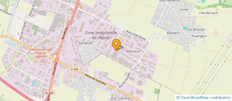 localisation de l'entreprise MOTEURS PAREL à GENAS