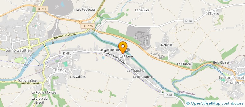 localisation de l'entreprise MOTEURS PIECES SERVICES 36 à THENAY