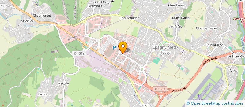 localisation de l'entreprise MOTHAIM  EPAGNY METZ-TESSY