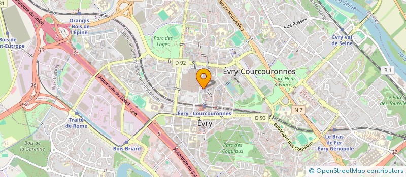 localisation de l'entreprise MOTI CONSTRUCTION  EVRY-COURCOURONNES