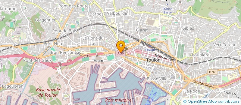 localisation de l'entreprise MOTIFF  TOULON