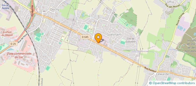 localisation de l'entreprise MOTIM  GUESNAIN