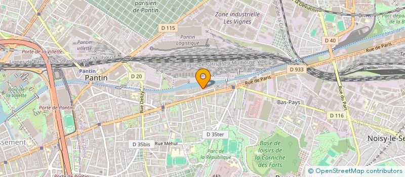 localisation de l'entreprise MOTINCY  PANTIN