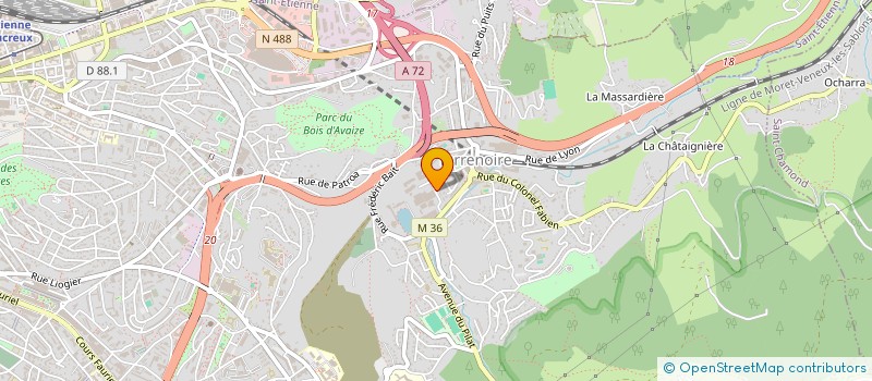 localisation de l'entreprise MOTIV ENTRETIEN RENOVATION  SAINT-ETIENNE