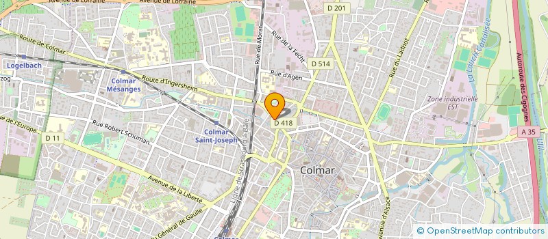 localisation de l'entreprise MOTIVA à COLMAR