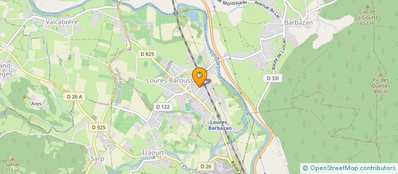 localisation de l'entreprise MOTIVATIONS  LOURES-BAROUSSE