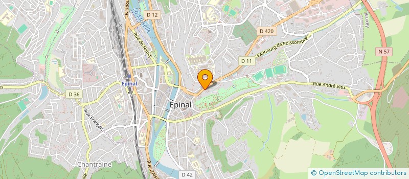 localisation de l'entreprise MOTO ACTION  EPINAL