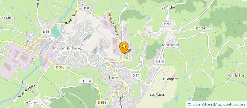 localisation de l'entreprise MOTO-BIKE RACING à THIZY LES BOURGS