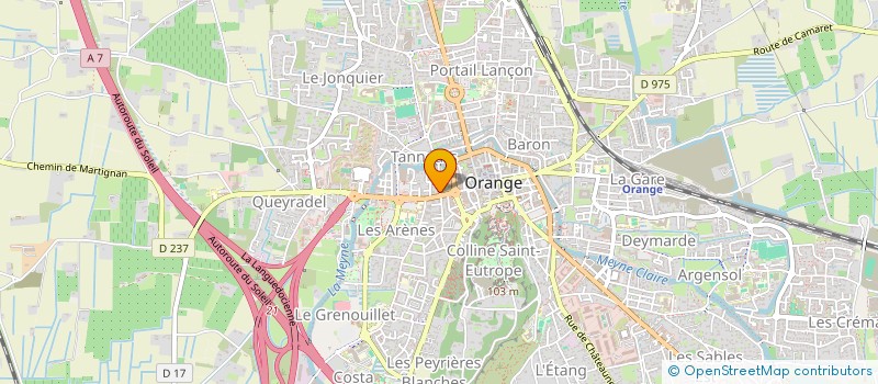 localisation de l'entreprise MOTO CENTER 84 à ORANGE
