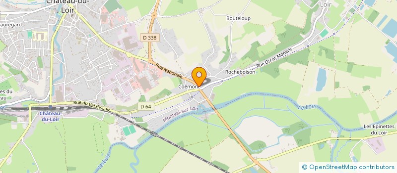 localisation de l'entreprise MOTO CIRCUIT  MONTVAL-SUR-LOIR