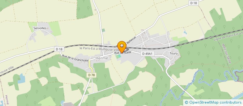 localisation de l'entreprise MOTO CLUB 77 LES EFFRONTES  HERME