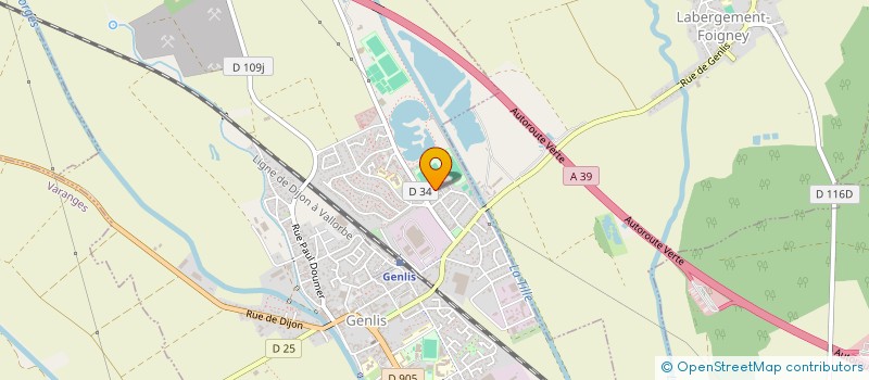 localisation de l'entreprise MOTO CLUB ACCROS MOTO 21 (MC AM21)  GENLIS