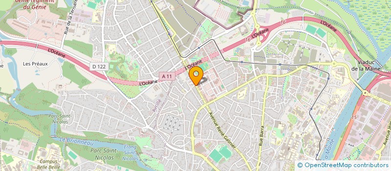 localisation de l'entreprise MOTO-CLUB ANGEVIN à ANGERS