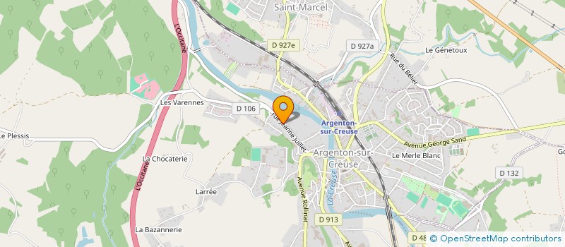 localisation de l'entreprise MOTO CLUB ARGENTONNAIS à ARGENTON-SUR-CREUSE
