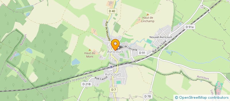 localisation de l'entreprise MOTO CLUB AVRICOURT  AVRICOURT