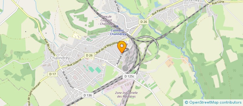 localisation de l'entreprise MOTO CLUB CHALINDREY à CHALINDREY