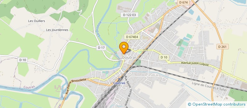 localisation de l'entreprise MOTO CLUB COUTRILLON à COUTRAS