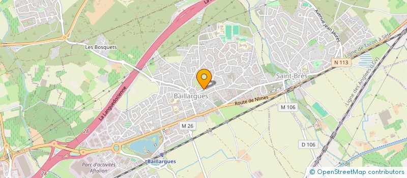 localisation de l'entreprise MOTO CLUB DDE 34  BAILLARGUES
