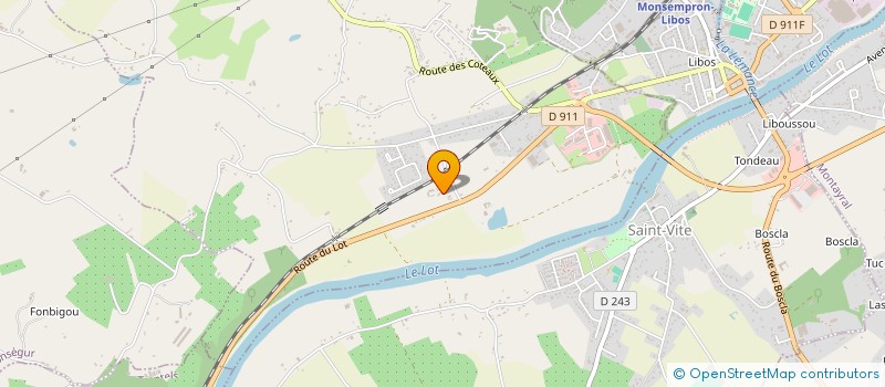 localisation de l'entreprise MOTO-CLUB DE BONAGUIL  SAINT-FRONT-SUR-LEMANCE