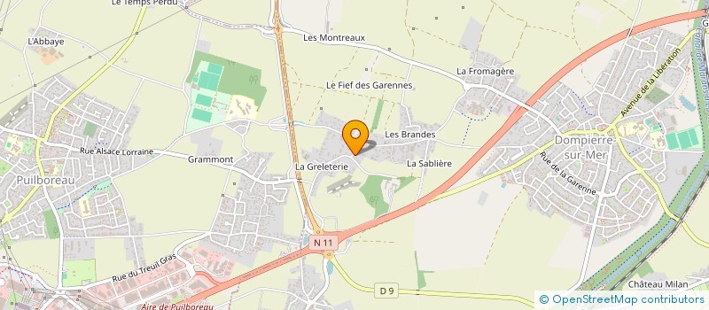 localisation de l'entreprise MOTO CLUB DE DOMPIERRE  DOMPIERRE-SUR-MER