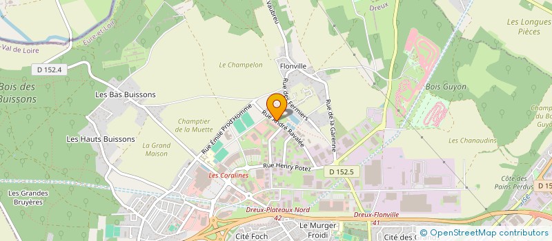 localisation de l'entreprise MOTO CLUB DE DREUX à DREUX
