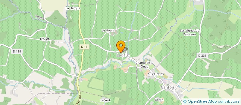 localisation de l'entreprise MOTO CLUB DE LA VALLEE DU ROC  PORTE-DE-BENAUGE