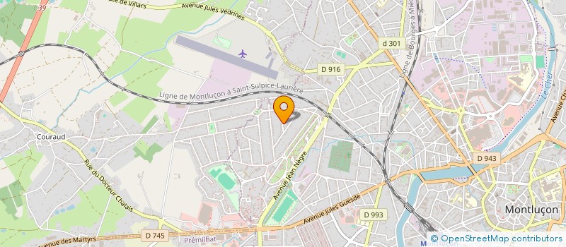 localisation de l'entreprise MOTO CLUB DE MONTLUCON  MONTLUCON