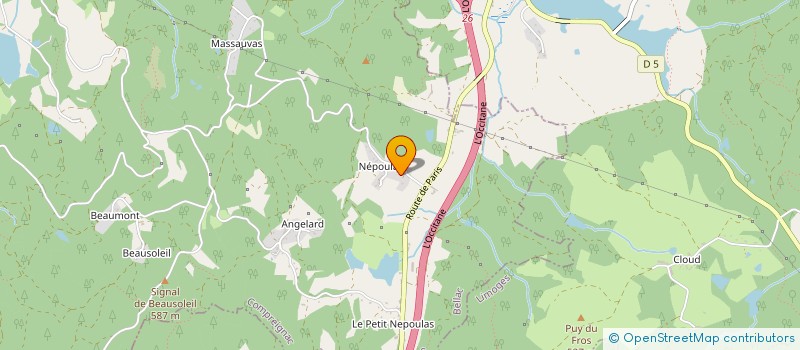localisation de l'entreprise MOTO CLUB DES DRUIDES à COMPREIGNAC
