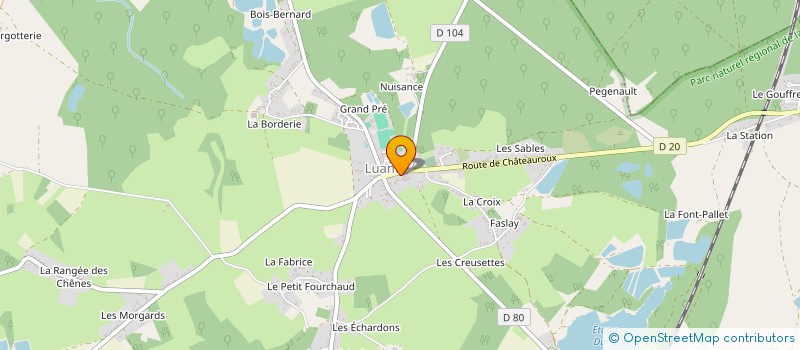 localisation de l'entreprise MOTO-CLUB DES MARMOTTES à LUANT