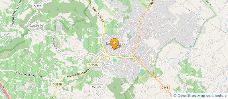 localisation de l'entreprise MOTO CLUB DU BEAUSSET à LE BEAUSSET