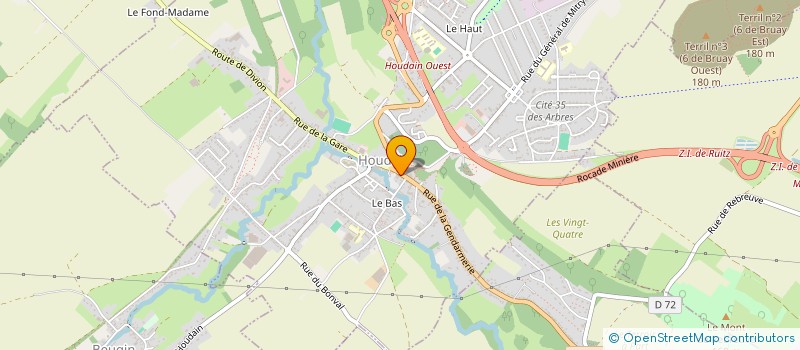 localisation de l'entreprise MOTO-CLUB DU BOURG  HOUDAIN