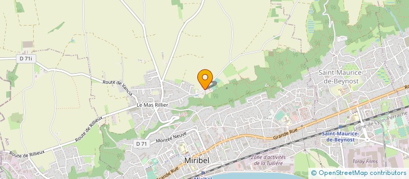 localisation de l'entreprise MOTO CLUB DU MAS RILLIER à MIRIBEL