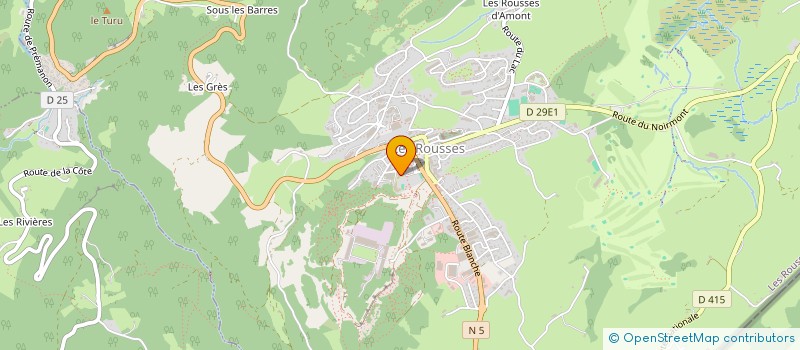 localisation de l'entreprise MOTO-CLUB DU RISOUX  LES ROUSSES