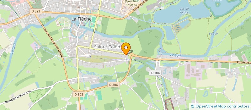 localisation de l'entreprise MOTO-CLUB FLECHOIS à LA FLECHE