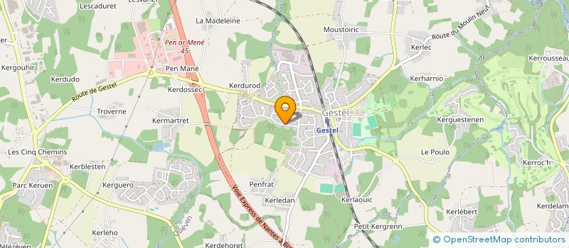 localisation de l'entreprise MOTO CLUB GESTEL 56  GESTEL