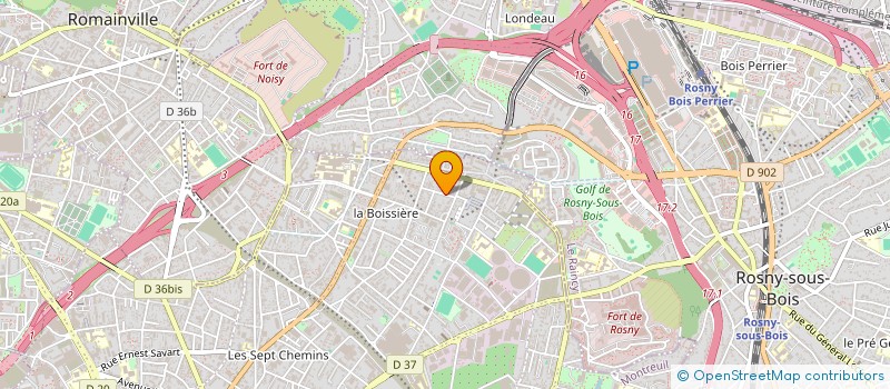 localisation de l'entreprise MOTO CLUB IRON BIKE  MONTREUIL