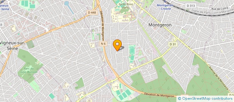 localisation de l'entreprise MOTO CLUB LES ASSISTES DU PADDOCK à MONTGERON