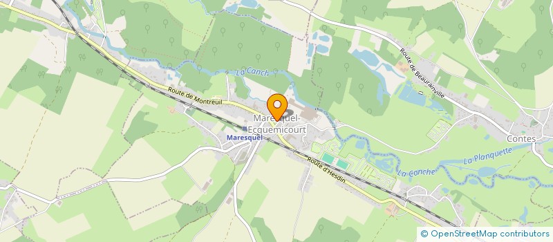 localisation de l'entreprise MOTO CLUB LES BARJOS  MARESQUEL-ECQUEMICOURT