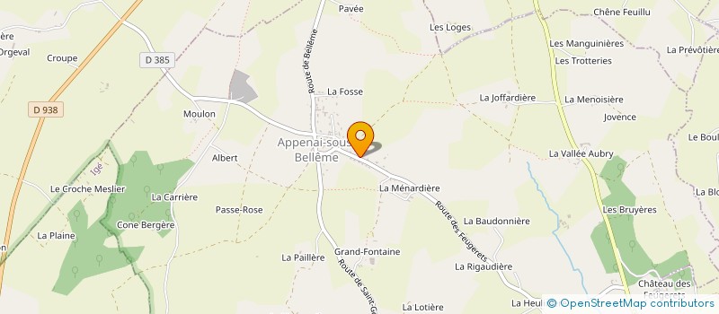 localisation de l'entreprise MOTO CLUB LES PERCHERONS à APPENAI-SOUS-BELLEME
