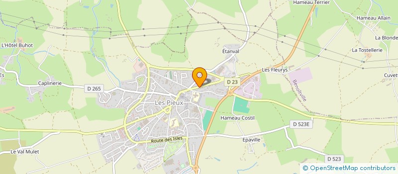 localisation de l'entreprise MOTO CLUB LES PIEUX  LES PIEUX