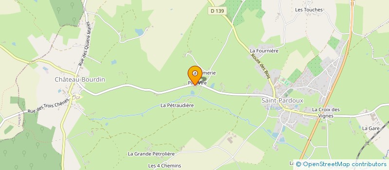 localisation de l'entreprise MOTO CLUB LES RAPIDES DE GATINE  SAINT-PARDOUX-SOUTIERS