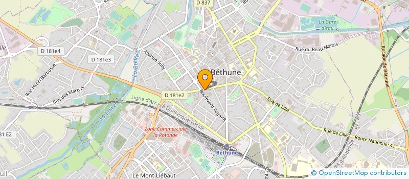 localisation de l'entreprise MOTO CLUB LIBERTE à BETHUNE