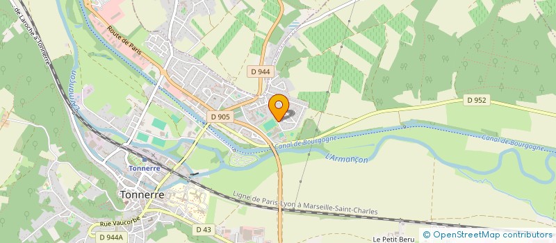 localisation de l'entreprise MOTO CLUB MOLOSMES  TONNERRE